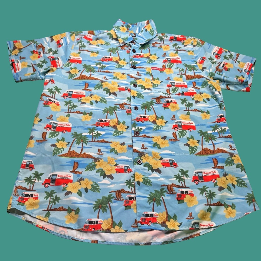 Dixxon Flannel Company Snap-on Tools Hawaiian Shirt Large Limited Edition